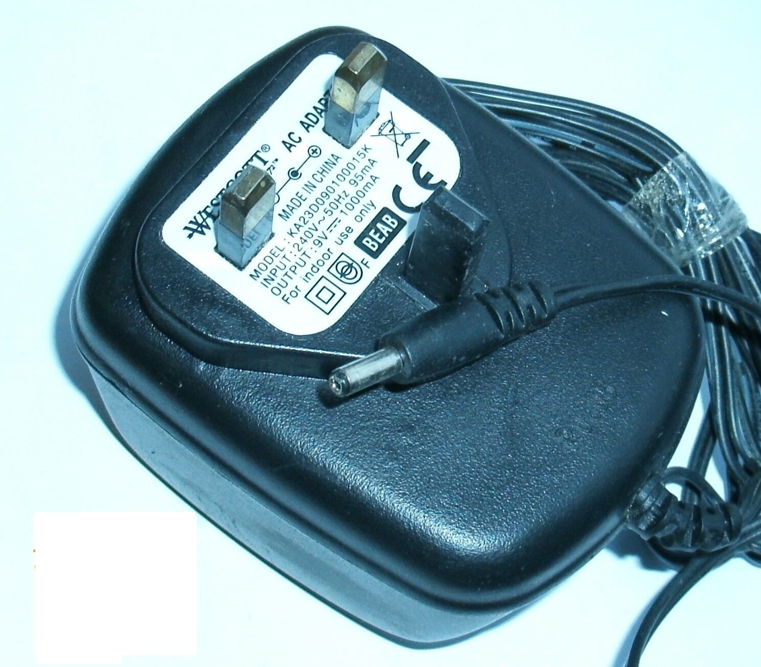 *Brand NEW* WESTCOTT 9V 1.0A AC/DC ADAPTER KA23D090100015K POWER SUPPLY